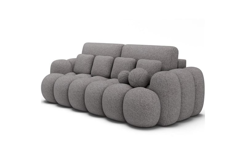 Soffa Eltap Cotonn 256x105x119 cm - Paolli 04, Grå - Möbler - Soffa - Bäddsoffa - 3 sits bäddsoffa
