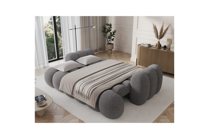 Soffa Eltap Cotonn 256x105x119 cm - Paolli 04, Grå - Möbler - Soffa - Bäddsoffa - 3 sits bäddsoffa