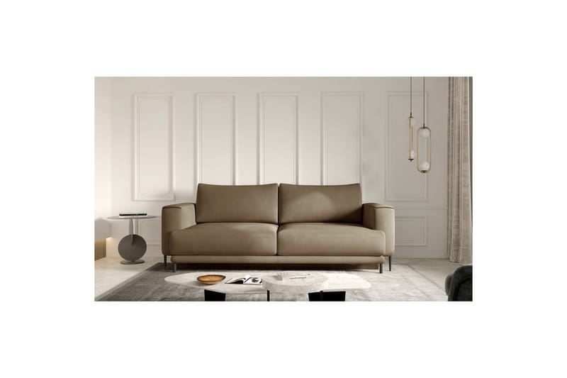 Soffa Eltap Dalia 248x84x95 cm - Nube 20, Beige - Möbler - Soffa - Bäddsoffa - 3 sits bäddsoffa
