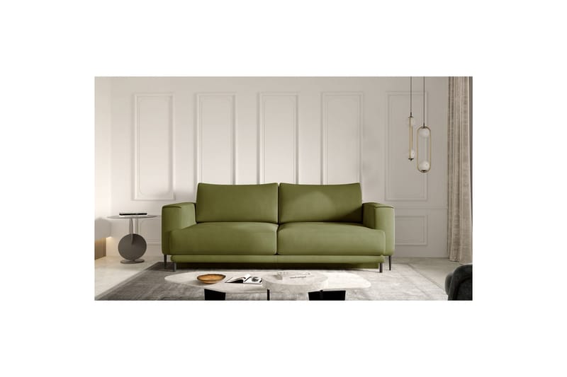 Soffa Eltap Dalia 248x84x95 cm - Nube 33, Grön - Möbler - Soffa - Bäddsoffa - 3 sits bäddsoffa