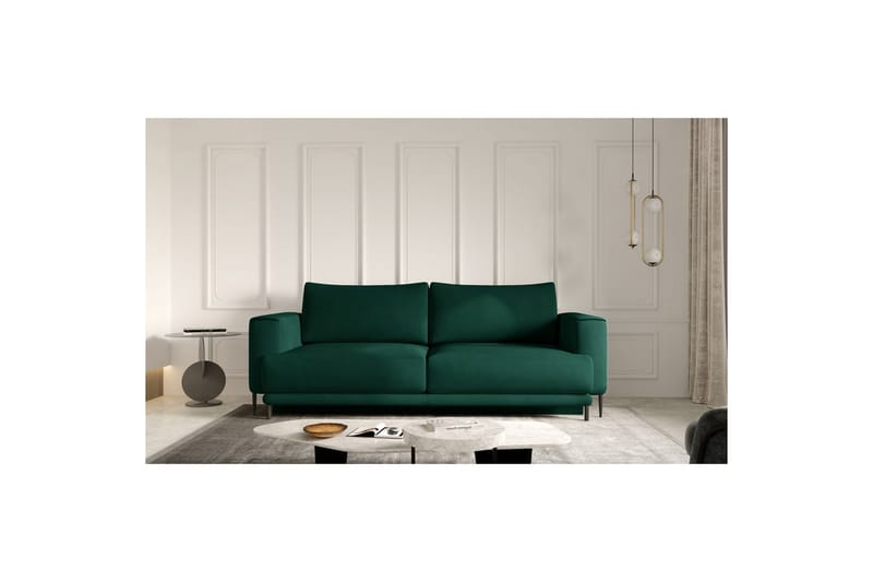 Soffa Eltap Dalia 248x84x95 cm - Nube 35, Grön - Möbler - Soffa - Bäddsoffa - 3 sits bäddsoffa