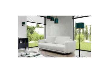 Soffa Eltap Dalia 248x84x95 cm - Royal 01, Vit - Möbler - Soffa - Bäddsoffa - 3 sits bäddsoffa