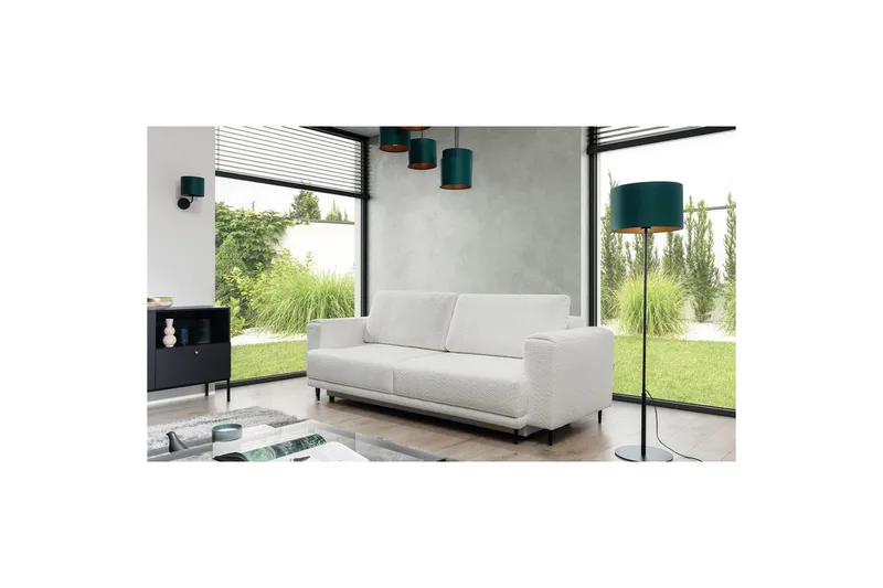 Soffa Eltap Dalia 248x84x95 cm - Royal 01, Vit - Möbler - Soffa - Bäddsoffa - 3 sits bäddsoffa