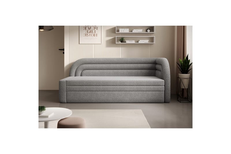 Soffa Eltap Fabillo 223x86x80 cm - Royal 04, Ljusgrå, Höger - Möbler - Soffa - Bäddsoffa - 3 sits bäddsoffa