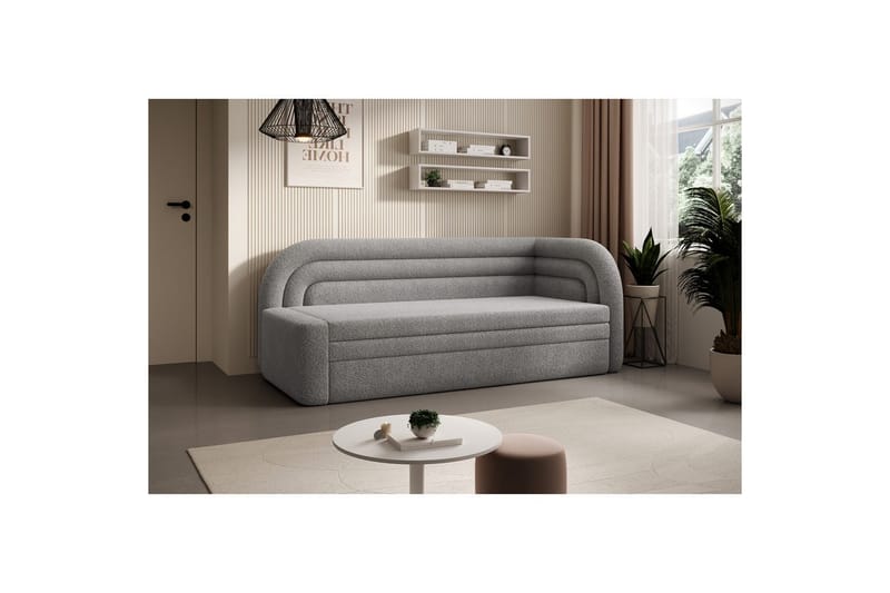 Soffa Eltap Fabillo 223x86x80 cm - Royal 04, Ljusgrå, Höger - Möbler - Soffa - Bäddsoffa - 3 sits bäddsoffa