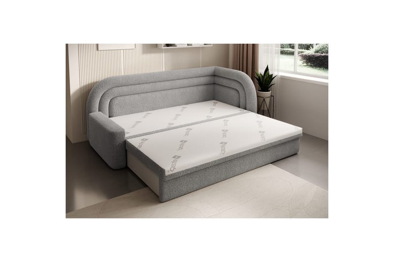 Soffa Eltap Fabillo 223x86x80 cm - Royal 04, Ljusgrå, Höger - Möbler - Soffa - Bäddsoffa - 3 sits bäddsoffa