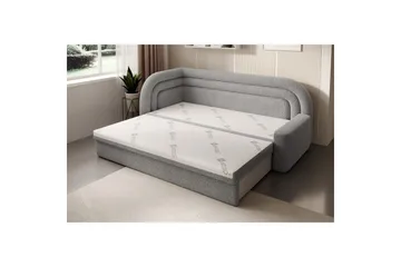 Soffa Eltap Fabillo 223x86x80 cm - Royal 04, Ljusgrå, Vänster - Möbler - Soffa - Bäddsoffa - 3 sits bäddsoffa