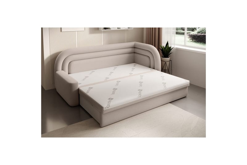 Soffa Eltap Fabillo 223x86x80 cm - Sola 18, Grå, Höger - Möbler - Soffa - Bäddsoffa - 4 sits bäddsoffa