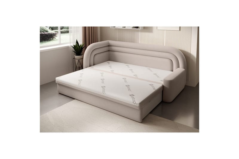 Soffa Eltap Fabillo 223x86x80 cm - Sola 18, Grå, Vänster - Möbler - Soffa - Bäddsoffa - 4 sits bäddsoffa