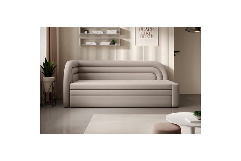 Soffa Eltap Fabillo 223x86x80 cm - Sola 18, Grå, Vänster - Möbler - Soffa - Bäddsoffa - 4 sits bäddsoffa