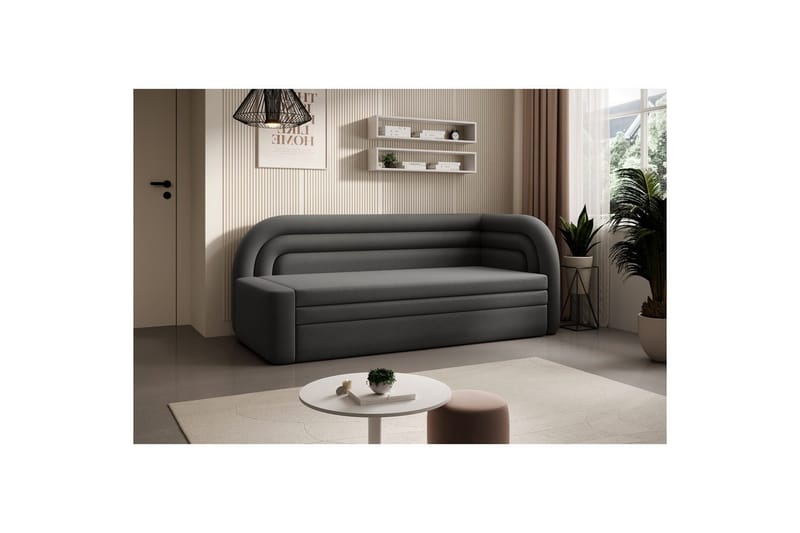 Soffa Eltap Fabillo 223x86x80 cm - Sola 6, Grå, Höger - Möbler - Soffa - Bäddsoffa - 3 sits bäddsoffa