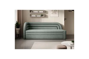Soffa Eltap Fabillo 223x86x80 cm - Touch 100, Grön, Vänster - Möbler - Soffa - Bäddsoffa - 4 sits bäddsoffa