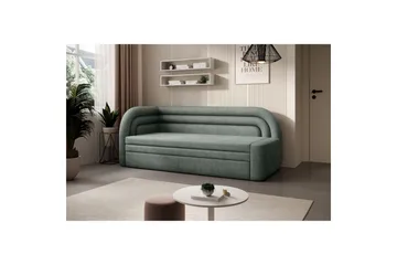 Soffa Eltap Fabillo 223x86x80 cm - Touch 100, Grön, Vänster - Möbler - Soffa - Bäddsoffa - 4 sits bäddsoffa