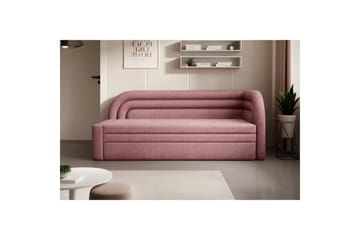 Soffa Eltap Fabillo 223x86x80 cm - Touch 24, Rosa, Höger - Möbler - Soffa - Bäddsoffa - 4 sits bäddsoffa