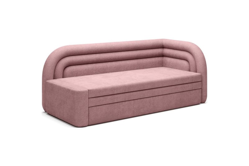 Soffa Eltap Fabillo 223x86x80 cm - Touch 24, Rosa, Höger - Möbler - Soffa - Bäddsoffa - 4 sits bäddsoffa