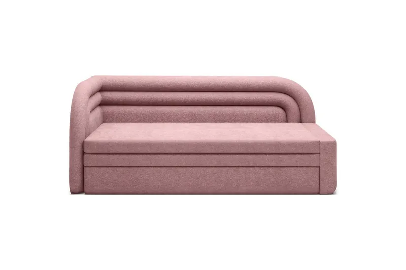 Soffa Eltap Fabillo 223x86x80 cm, Touch 24, Rosa, Vänster