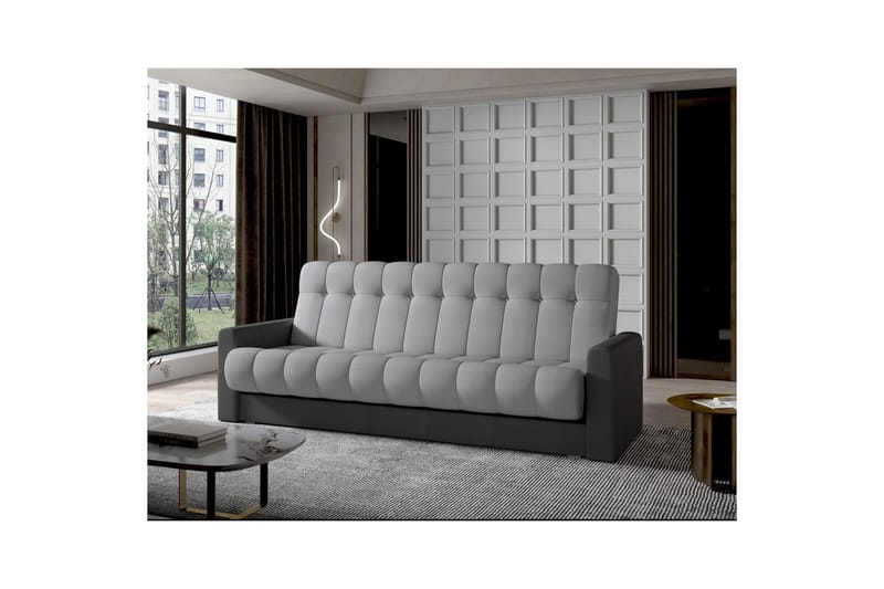 Soffa Eltap Garett 212x85x90 cm - Monolith 85, Monolith 97, Grå, Mörkgrå - Möbler - Soffa - Bäddsoffa - 3 sits bäddsoffa