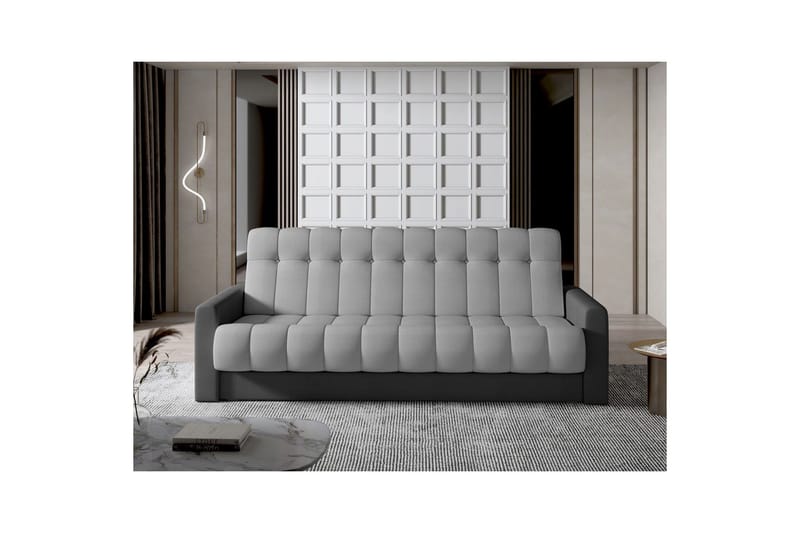 Soffa Eltap Garett 212x85x90 cm - Monolith 85, Monolith 97, Grå, Mörkgrå - Möbler - Soffa - Bäddsoffa - 3 sits bäddsoffa