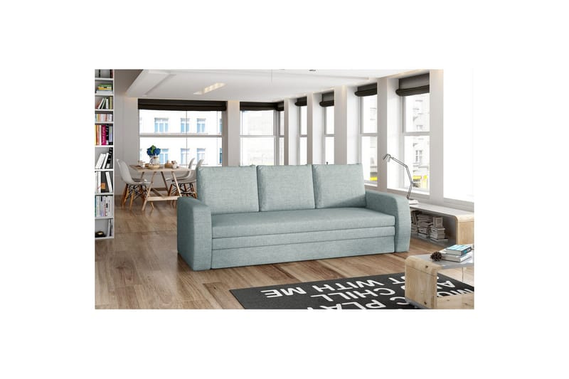 Soffa Eltap Inversa 220x83x89 cm - Överdrag 70, Blå - Möbler - Soffa - Bäddsoffa - 3 sits bäddsoffa