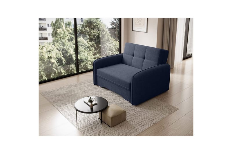 Soffa Eltap Laine 102x109x84 cm - Poco 40, Blå - Möbler - Soffa - Bäddsoffa - 2 sits bäddsoffa