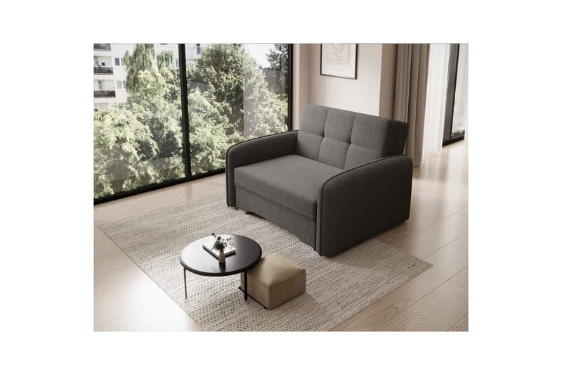Soffa Eltap Laine 102x109x84 cm - Poco 5, Mörkgrå - Möbler - Soffa - Bäddsoffa - 2 sits bäddsoffa