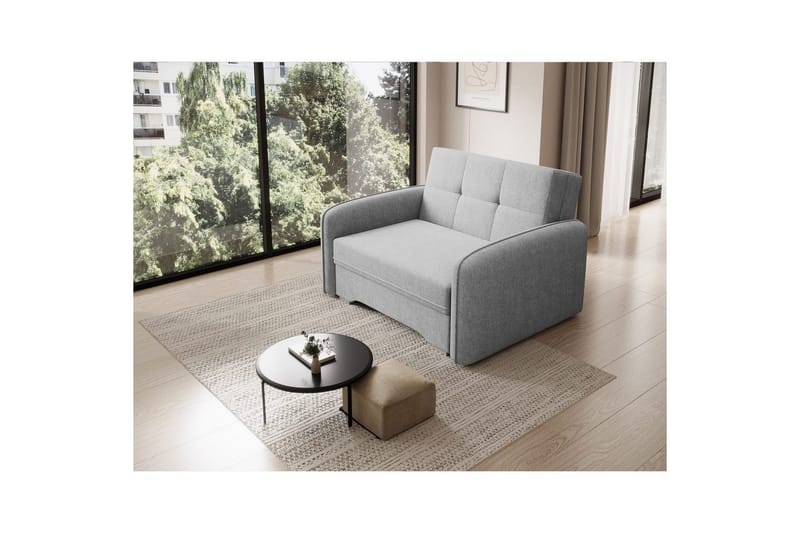 Soffa Eltap Laine 102x109x84 cm - Poco 3, Ljusgrå - Möbler - Soffa - Bäddsoffa - 2 sits bäddsoffa