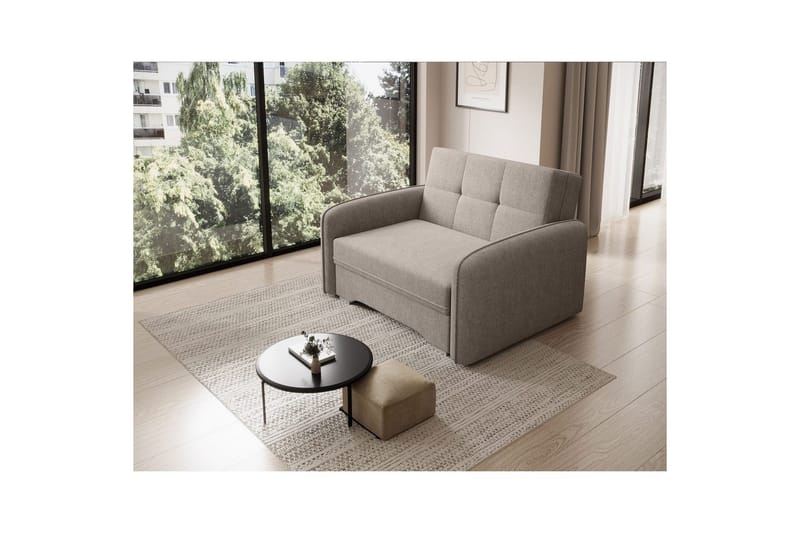 Soffa Eltap Laine 102x109x84 cm - Poco 7, Beige - Möbler - Soffa - Bäddsoffa - 2 sits bäddsoffa