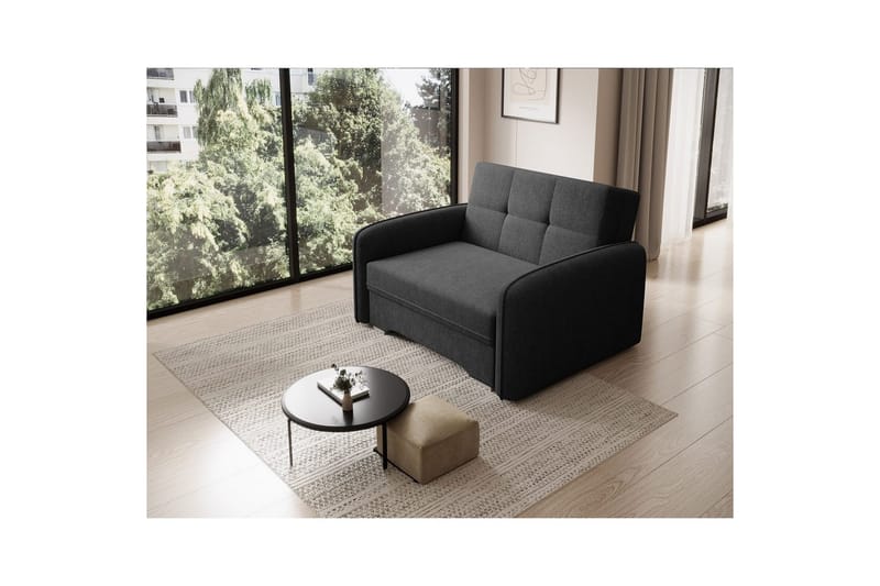 Soffa Eltap Laine 102x109x84 cm - Poco 10, Svart - Möbler - Soffa - Bäddsoffa - 2 sits bäddsoffa