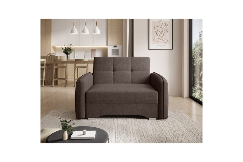Soffa Eltap Laine 102x109x84 cm - Poco 22, Brun - Möbler - Soffa - Bäddsoffa - 2 sits bäddsoffa