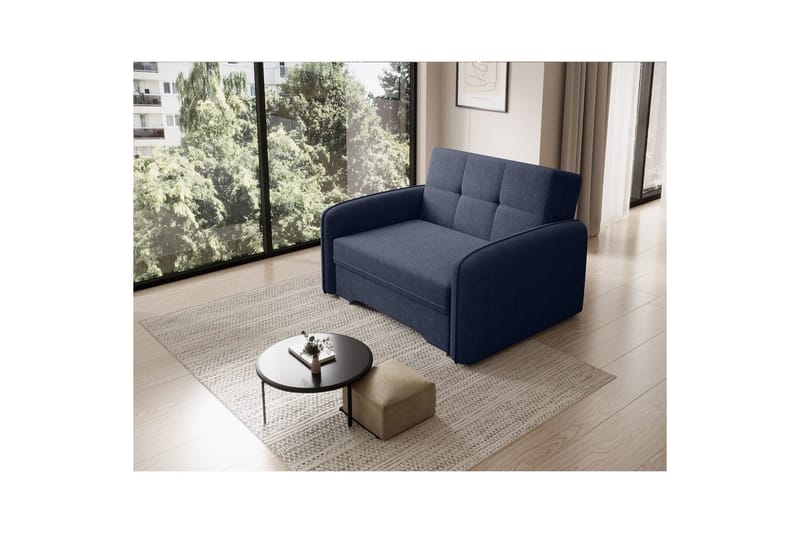 Soffa Eltap Laine 102x109x84 cm - Poco 40, Blå - Möbler - Soffa - Bäddsoffa - 2 sits bäddsoffa