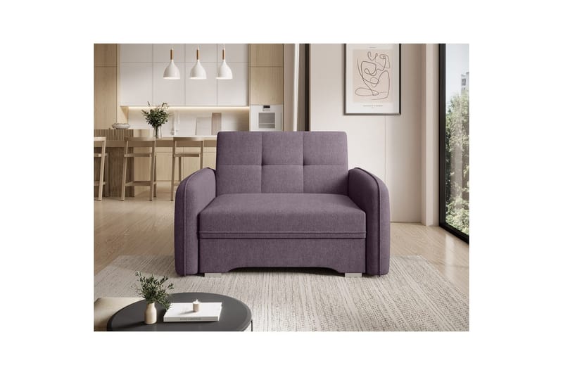 Soffa Eltap Laine 102x109x84 cm - Poco 41, Lila - Möbler - Soffa - Bäddsoffa - 2 sits bäddsoffa