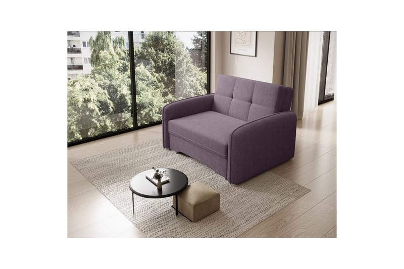 Soffa Eltap Laine 102x109x84 cm - Poco 41, Lila - Möbler - Soffa - Bäddsoffa - 2 sits bäddsoffa