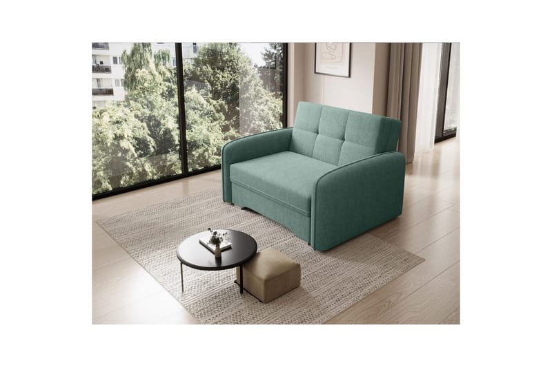 Soffa Eltap Laine 102x109x84 cm - Poco 100, Grön - Möbler - Soffa - Bäddsoffa - 2 sits bäddsoffa