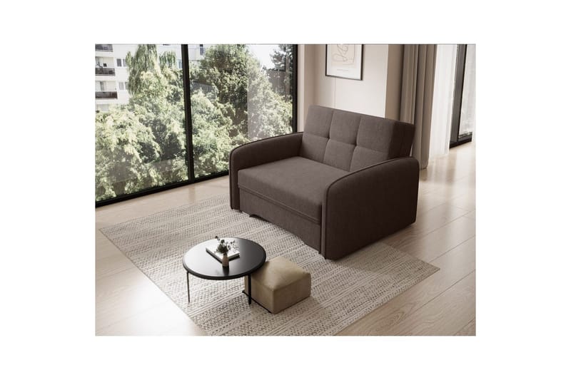 Soffa Eltap Laine 102x109x84 cm - Poco 22, Brun - Möbler - Soffa - Bäddsoffa - 2 sits bäddsoffa