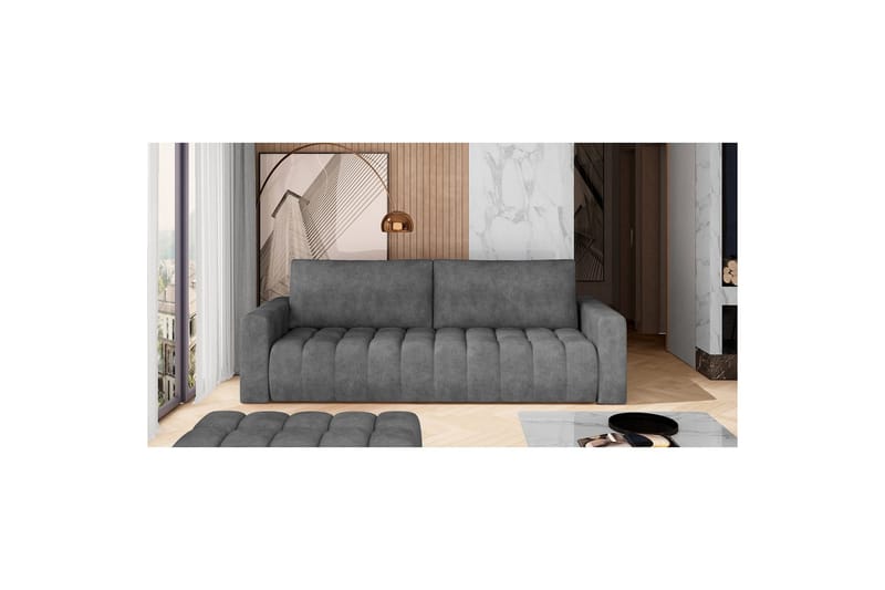 Soffa Eltap Lazaro 247x97x92 cm, Dora 95, Mörkgrå