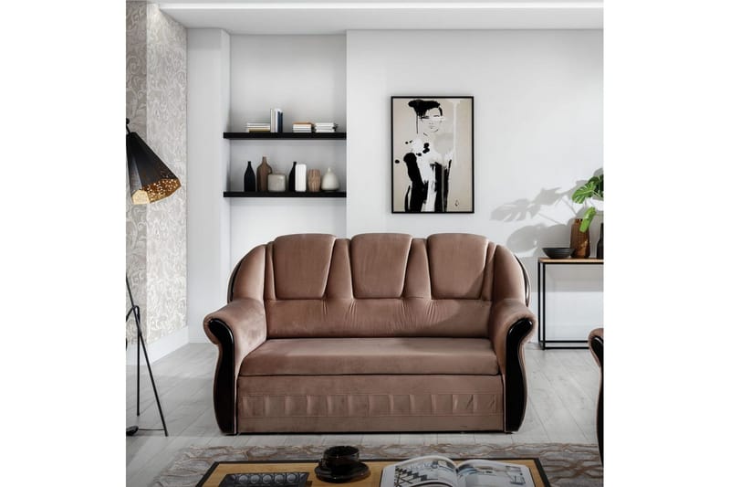 Soffa Eltap Lord 180x85x105 cm - Monolith 09, Mörk Beige - Möbler - Soffa - Bäddsoffa - 2 sits bäddsoffa