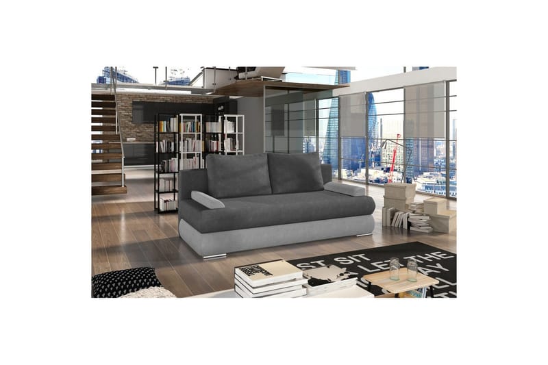 Soffa Eltap Milo 213x95x90 cm, Soro 93, Soro 83, Grå, Vit