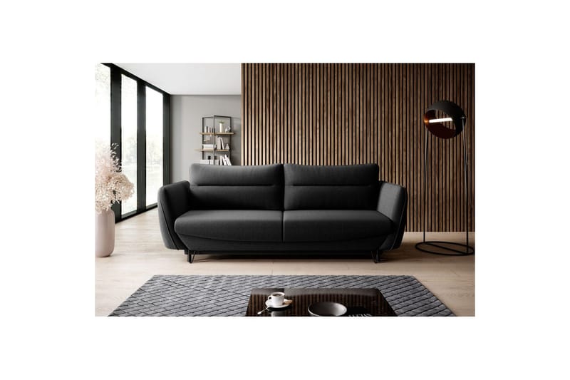 Soffa Eltap Silva 236x95x90 cm, Flores 10, svart