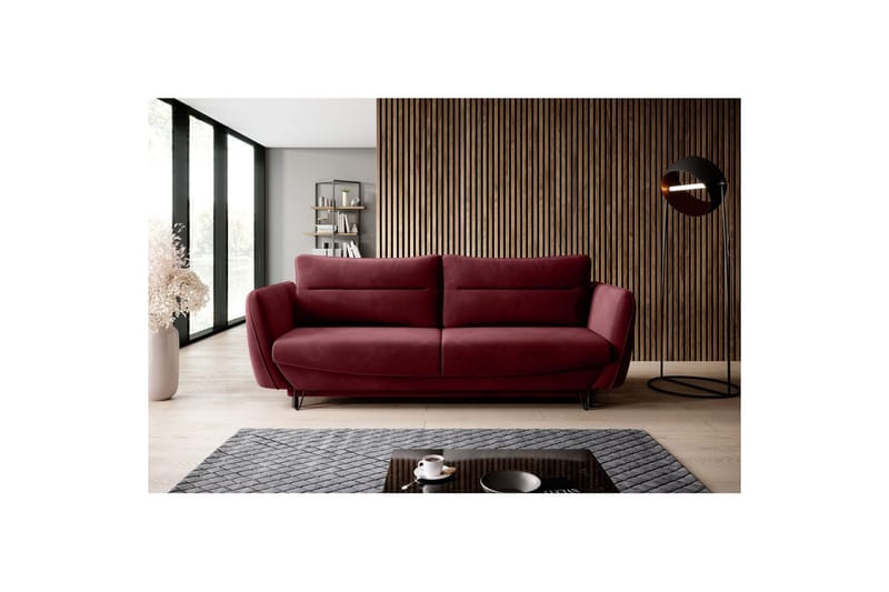 Soffa Eltap Silva 236x95x90 cm - Loco 25, Mörklila - Möbler - Soffa - Bäddsoffa - 3 sits bäddsoffa