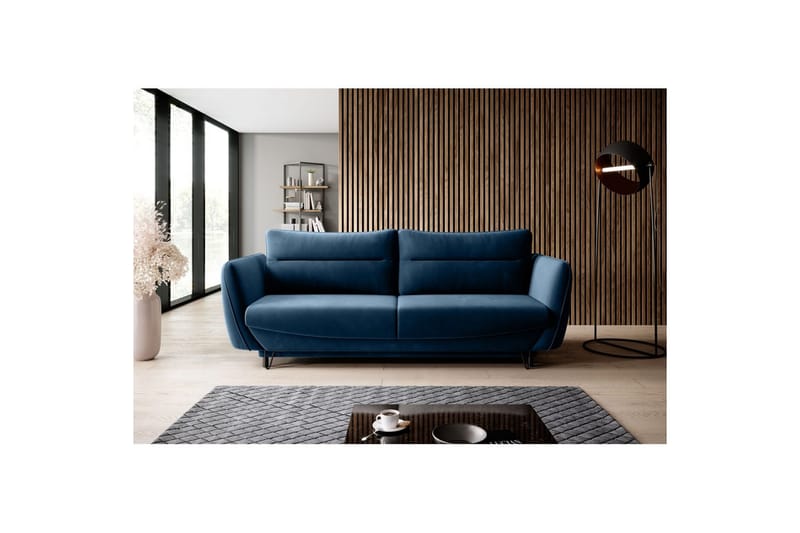 Soffa Eltap Silva 236x95x90 cm - Lukso 40, Mörkblå - Möbler - Soffa - Bäddsoffa - 3 sits bäddsoffa