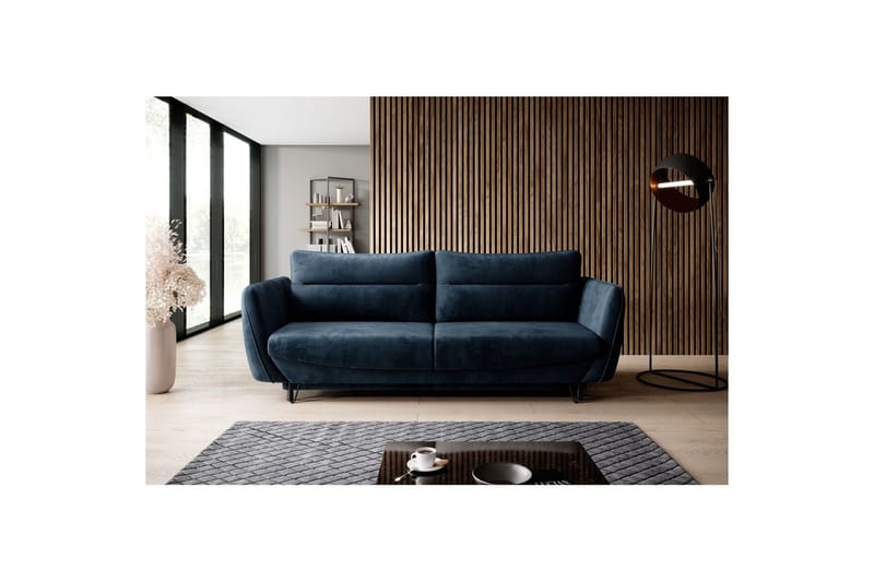 Soffa Eltap Silva 236x95x90 cm - Nube 40, Mörkblå - Möbler - Soffa - Bäddsoffa - 3 sits bäddsoffa