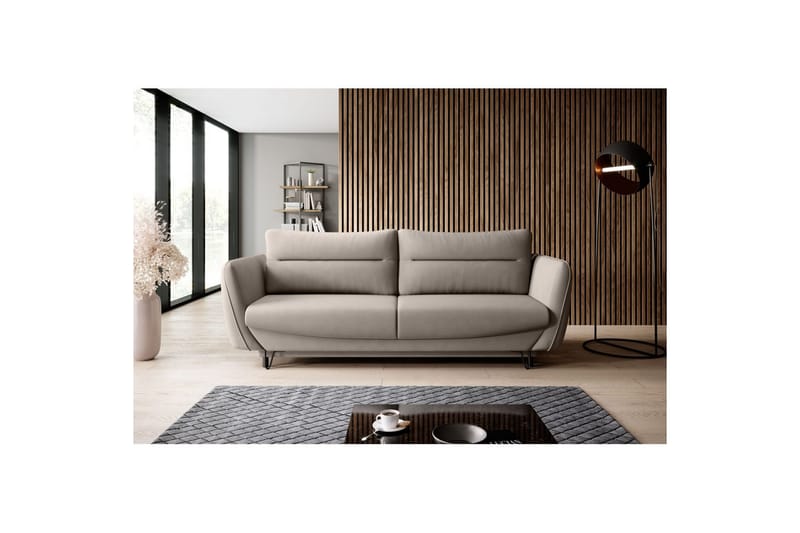 Soffa Eltap Silva 236x95x90 cm - Poco 7, Beige - Möbler - Soffa - Bäddsoffa - 3 sits bäddsoffa