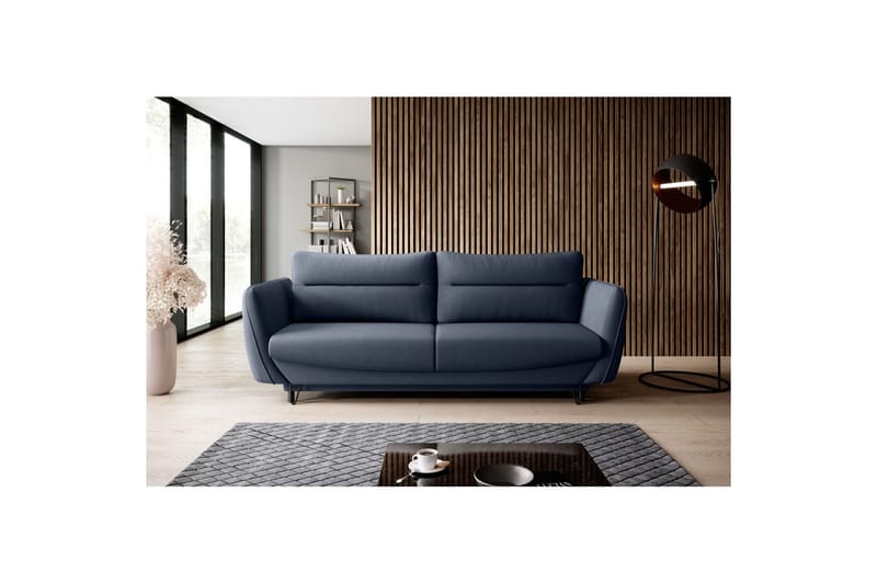 Soffa Eltap Silva 236x95x90 cm - Poco 40, Blå - Möbler - Soffa - Bäddsoffa - 3 sits bäddsoffa