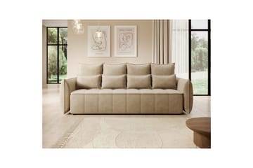 Soffa Eltap Weltton 242x106x94 cm - Nube 20, Beige - Möbler - Soffa - Bäddsoffa - 3 sits bäddsoffa