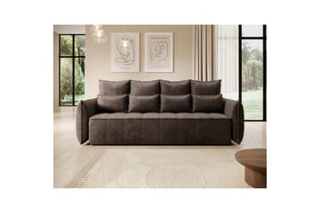 Soffa Eltap Weltton 242x106x94 cm - Nube 22, Brun - Möbler - Soffa - Bäddsoffa - 3 sits bäddsoffa
