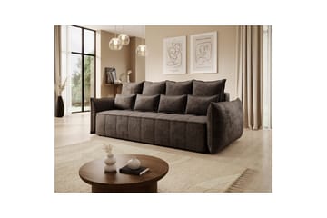 Soffa Eltap Weltton 242x106x94 cm - Nube 22, Brun - Möbler - Soffa - Bäddsoffa - 3 sits bäddsoffa