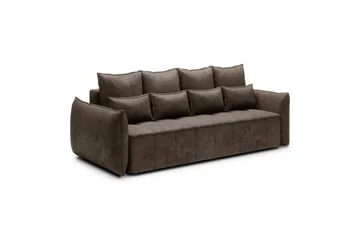 Soffa Eltap Weltton 242x106x94 cm - Nube 22, Brun - Möbler - Soffa - Bäddsoffa - 3 sits bäddsoffa
