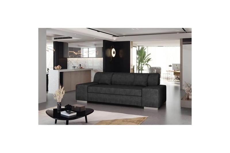 Soffa Eltap Porto, Dora 96, Svart, 3210x92x73 cm