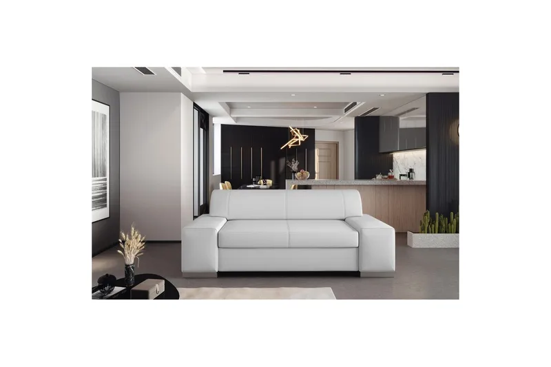 Soffa Eltap Porto, Soft 17, Vit, 2190x62x73 cm