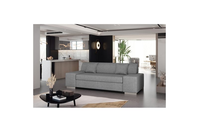 Soffa Eltap Porto - Sawana 21, Grå, 3210x92x73 cm - Möbler - Soffa - Bäddsoffa - 2 sits bäddsoffa